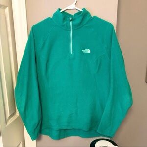 The North Face Teal Quarter Zip Fleece